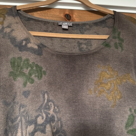 J.Jill silk/Cashmere blend sweater Womens L lightweight Boho Artsy Art to wear - Picture 5 of 11